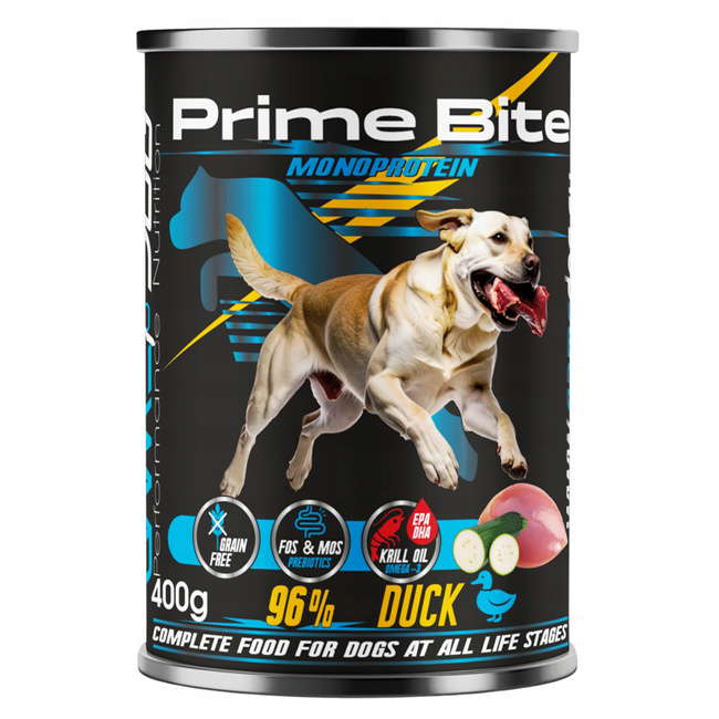 GAME DOG Prime Bite Monoprotein mokra karma dla psa kaczka 400g