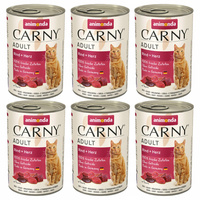 ANIMONDA Carny karma mokra dla kota Wołowina z Sercami 6 x 400g