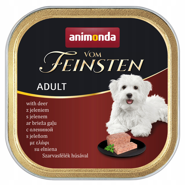 ANIMONDA Vom Feinsten Adult mokra karma dla psa Jeleń 22 x 150g