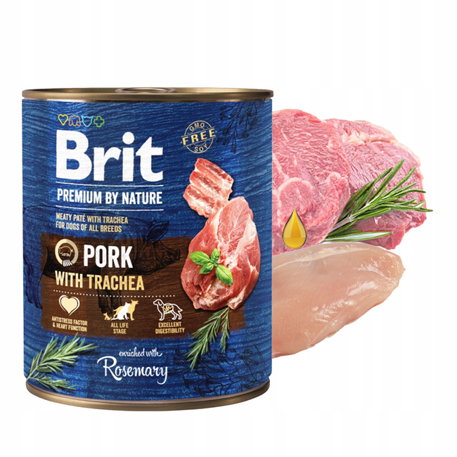 Brit By Nature 800g Pork mokra karma dla psa