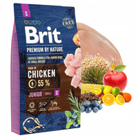 Brit by Nature 8 kg Chicken Junior S sucha karma dla szczeniąt