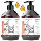 BIOFEED Euphoria Olej rybny z Łososia dla psa i kota z pompką 2 x 500ml