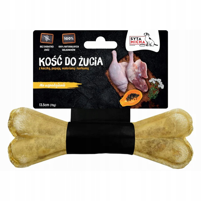 Syta Micha Kość do żucia dla psa na uspokojenie 13,5 cm przysmak