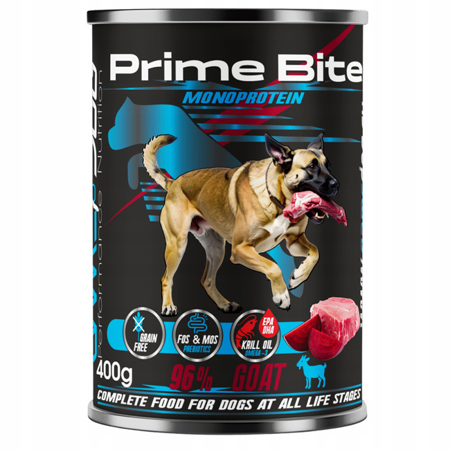GAME DOG Prime Bite Monoprotein mokra karma dla psa kozina 400g