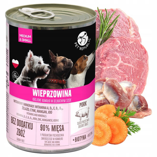 BRIT BY NATURE PET REPUBLIC Karma mokra dla psa mix smaków 20 x 400g