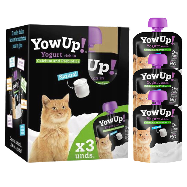 YOW UP Jogurt Przekąska Smakołyk dla kota 3 x 85 g
