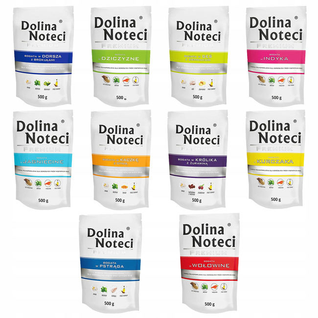 Dolina Noteci Premium mokra karma dla psa mix 10 x 500g