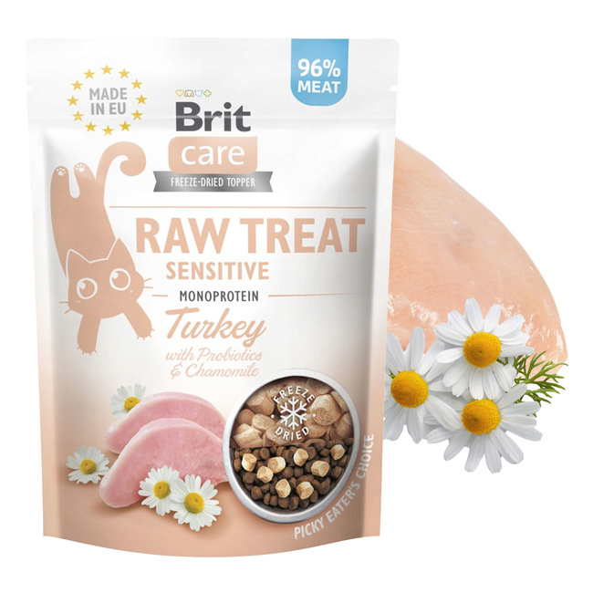 Brit Raw Treat Sensitive 40g Turkey przysmak dla kota 