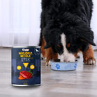 Gaczoo Miejska Miska bezzbożowa karma mokra dla psa Stek Wołowy 400g