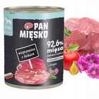 PAN MIĘSKO Wieprzowina Dzik karma dla psa mokra puszka 12 x 800g bez zbóż