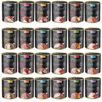 PIPER DOLINA NOTECI Karma mokra dla psa mix smaków 24 x 800g