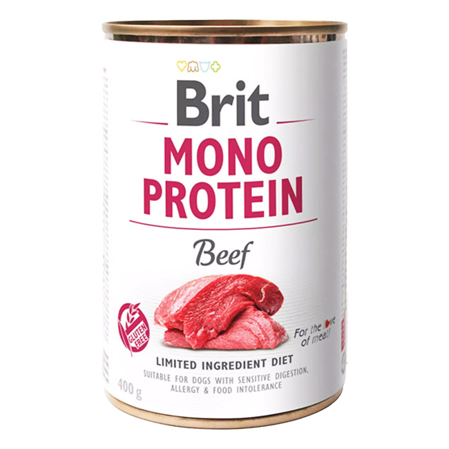 BRIT MONO Karma mokra dla psa Wołowina 400g