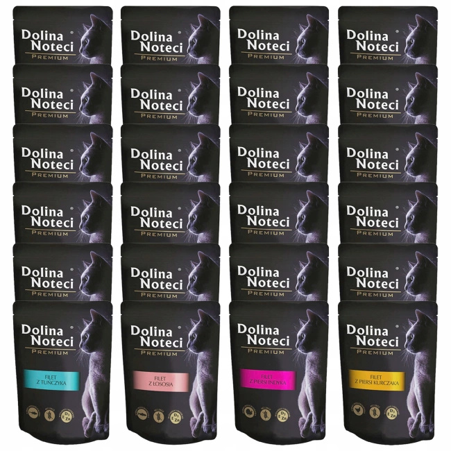 DOLINA NOTECI Premium Filet karma mokra dla kota mix smaków 24 x 85g