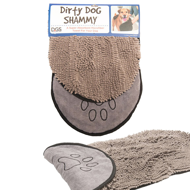 DIRTY DOG Ręcznik Pielęgnacyjny szary 33 x 79 cm