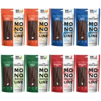 WIEJSKA ZAGRODA MONOPROTEIN paski przysmak smakołyk dla psa 8 x 100g mix smaków