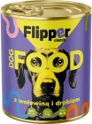 FLIPPER Mokra karma dla psa Dolina Noteci Wołowina Drób 800g