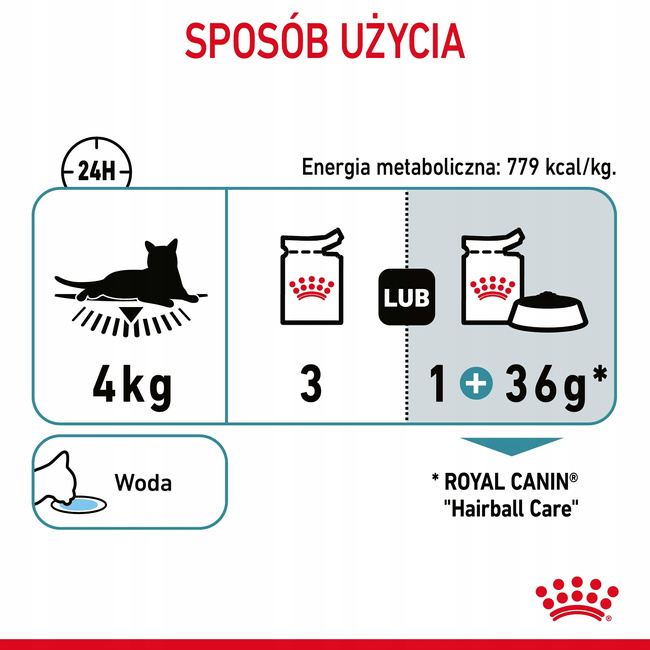 ROYAL CANIN Hairball Gravy karma mokra w sosie dla kota 24 x 85g