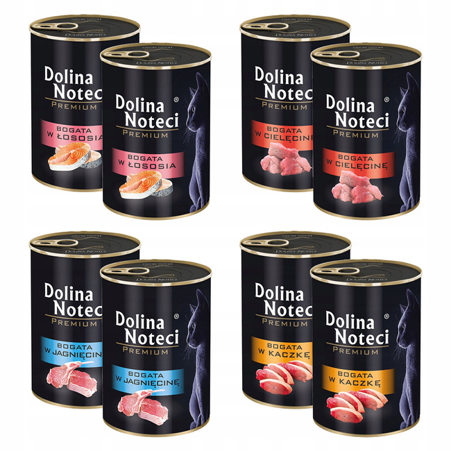 Dolina Noteci Premium mokra karma dla kota 8 x 400g Mix