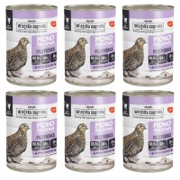 WIEJSKA ZAGRODA MONO Mokra karma dla kota Przepiórka 6 x 400g bezzbożowa