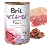 BRIT Pate & Meat mokra karma dla psa Jagnięcina 400g