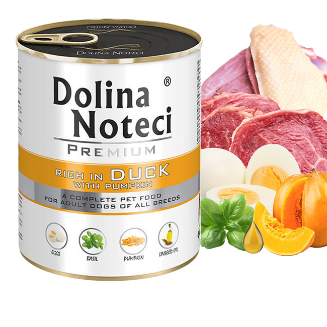 Dolina Noteci Premium mokra karma dla psa 12 x 800g kaczka