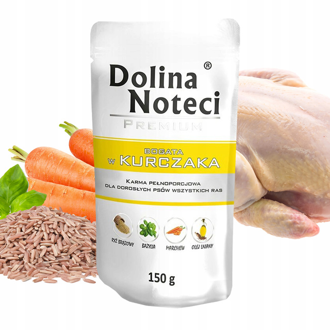 DOLINA NOTECI Premium mokra karma dla psa Kurczak 150g