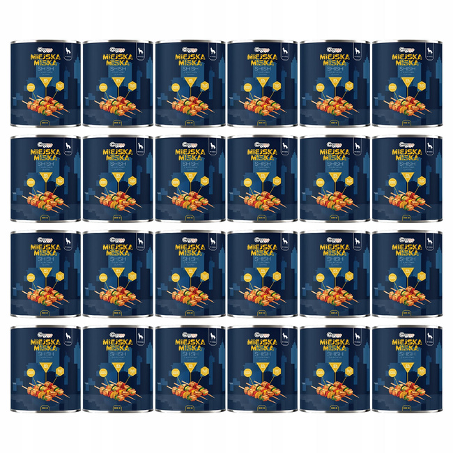 Gaczoo Miejska Miska karma mokra dla psa Shish z Kurczaka 24 x 800g