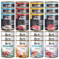 BRIT PAN MIĘSKO karma mokra dla psa mix smaków 24 x 800g