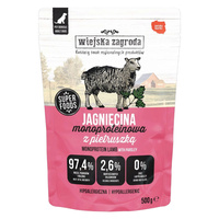 WIEJSKA ZAGRODA Mono mokra karma dla psa Jagnięcina z pietruszką 500g