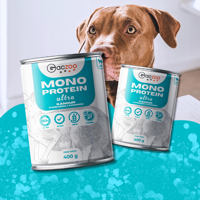 Gaczoo Mono Protein Ultra karma mokra dla psa Kangur 400g monobiałkowa