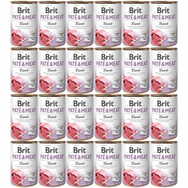 Brit Pate & Meat 24 x 400g Lamb mokra karma dla psa