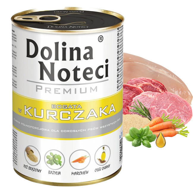 DOLINA NOTECI Premium Karma mokra dla psa Kurczak 400g