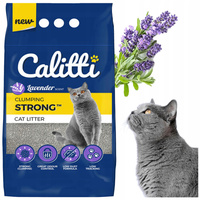 Żwirek bentonitowy dla kotów Calitti Strong 10l Lawenda