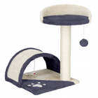 Drapak dla kota Gaczoo z podstawką i zabawką ciemny szary 35 x 35 x 42 cm