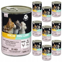 PET REPUBLIC Karma mokra w galaretce kota Kurczak Czarny Dorsz 10 x 400g