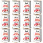 Brit Mono Protein 12 x 400g Beef Rice mokra karma dla psa