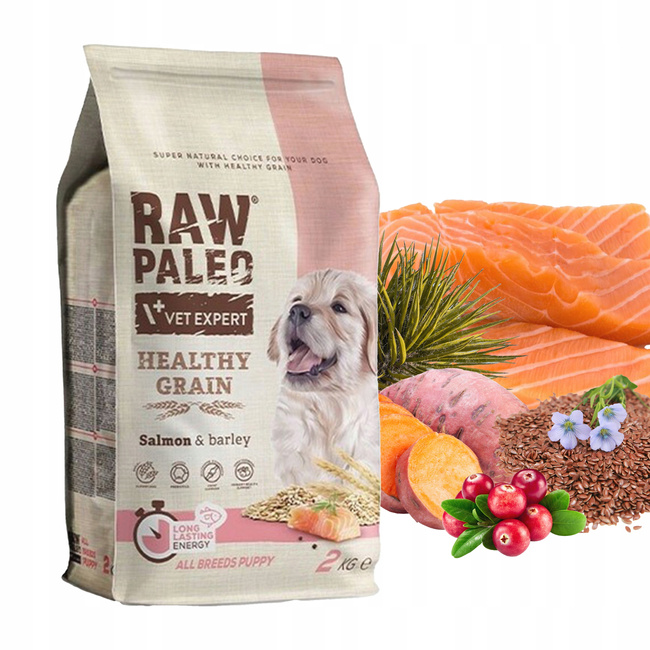 Raw Paleo zdrowa Karma sucha dla szczeniąt Łosoś 2kg