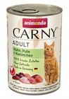 ANIMONDA Carny karma mokra dla kota Kurczak Indyk Królik 6 x 400g