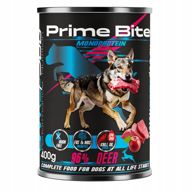 GAME DOG Prime Bite Monoprotein mokra karma dla psa jeleń 400g