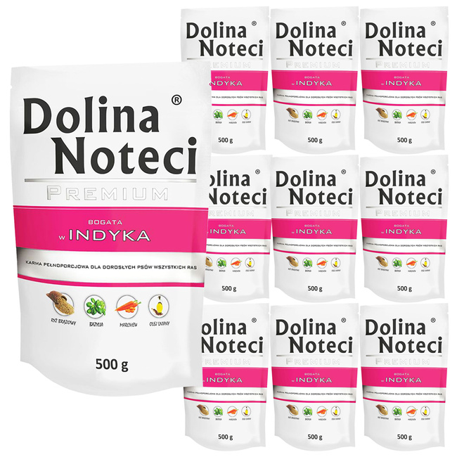 Dolina Noteci Premium mokra karma dla psa 10 x 500g Indyk