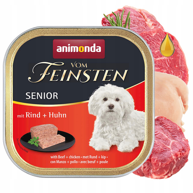 ANIMONDA Vom Feinsten Senior mokra karma dla psa Mix Smaków 30 x 150g
