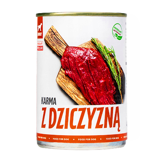 Karma mokra dla psa TUF TUF Dziczyzna 400g