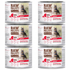 RAW PALEO Duoprotein Wołowina Królik karma dla psa mokra 6 x 200g bez zbóż
