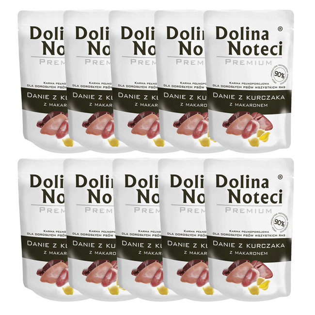 DOLINA NOTECI Premium Karma mokra dla psa danie Kurczak 10 x 300g