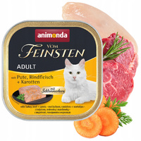 Animonda Vom Feinsten mokra karma dla kota 100g indyk wołowina marchew