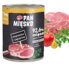 Pan Mięsko mokra karma dla psa 6 x 800g Wieprzowina Jagnięcina