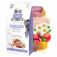 Brit Care Sterilized Weight Control 7 kg Duck Turkey sucha karma dla kota