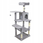 Drapak dla kota Gaczoo duży wieża legowisko jasny szary 55 x 45 x 143 cm