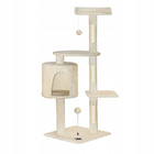 Drapak dla kota Gaczoo duży wieża legowisko beżowy 40 x 40 x 116 cm