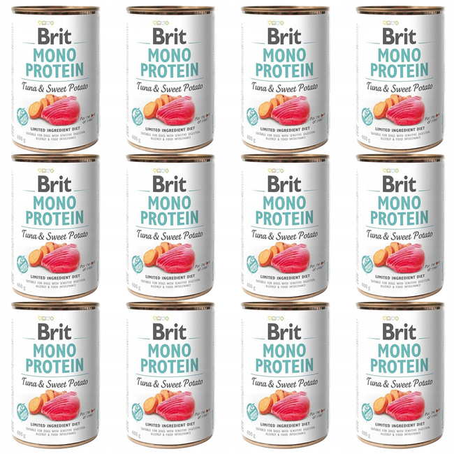 Brit Mono Protein 12 x 400g Tuna mokra karma dla psa